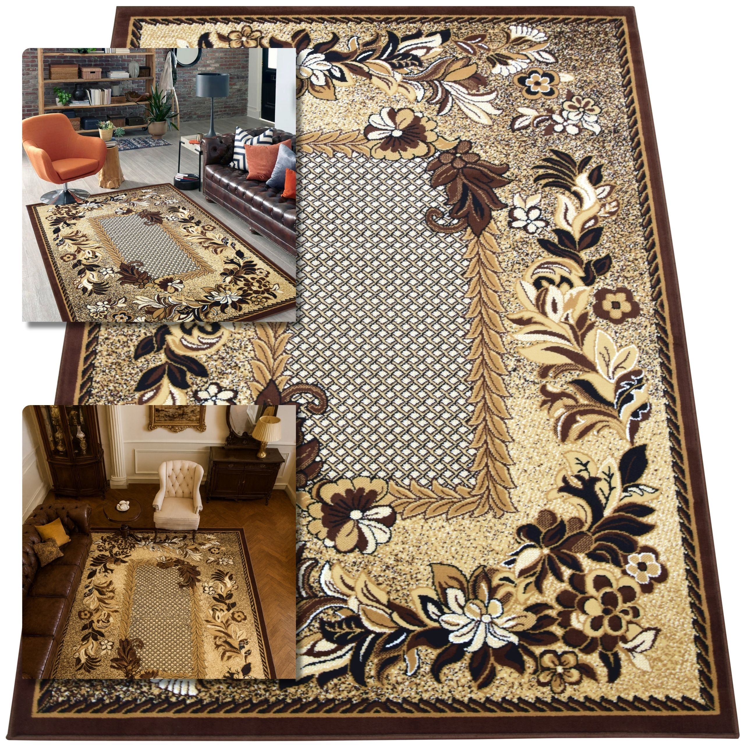 Koberec 150x300 Venezia Hnědý Koberec Do Obývacího Pokoje Belgický Koberec Do Ložnice