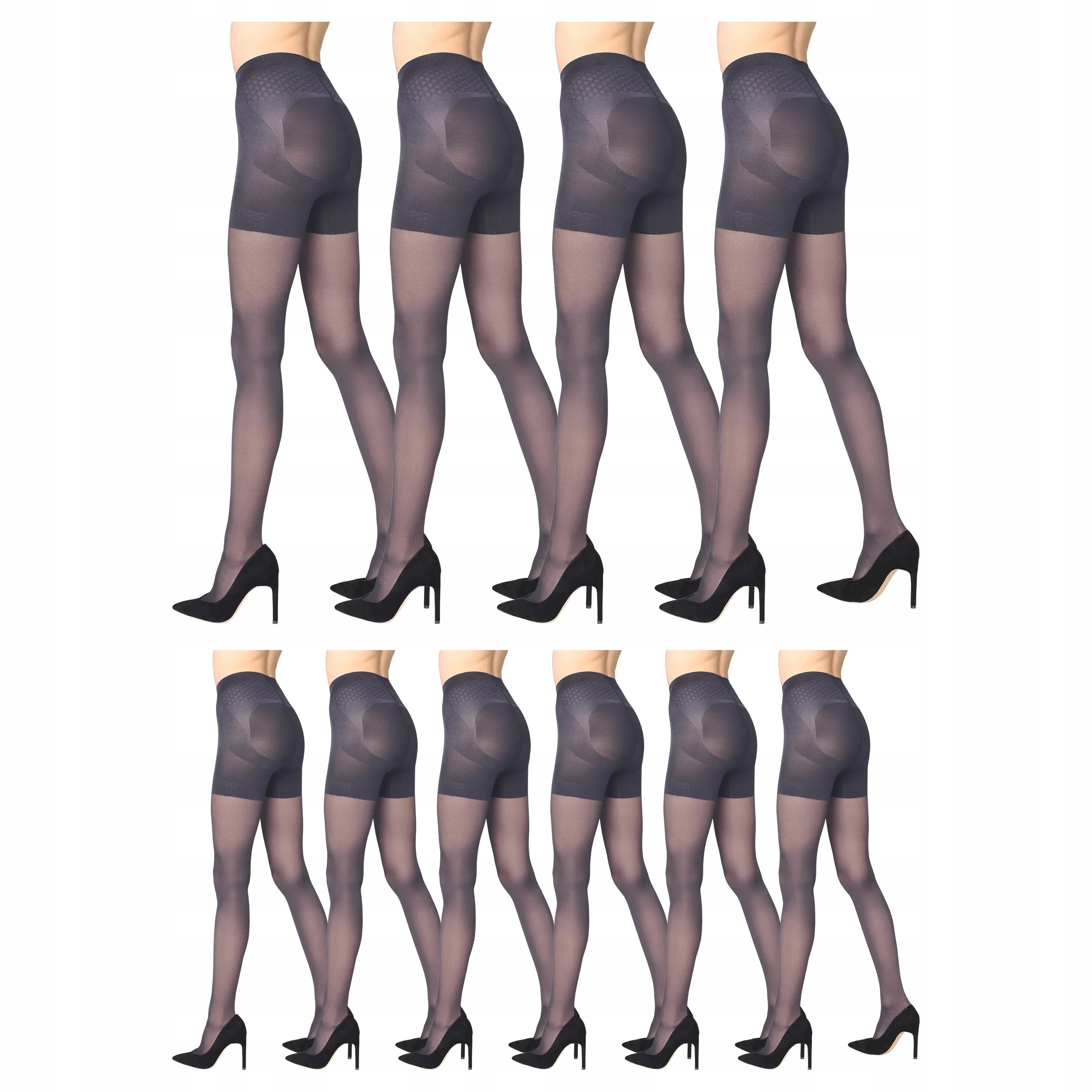 10 x Punčocháče punčocháče 40 den Marilyn Plus Up 40 4-L Grigio