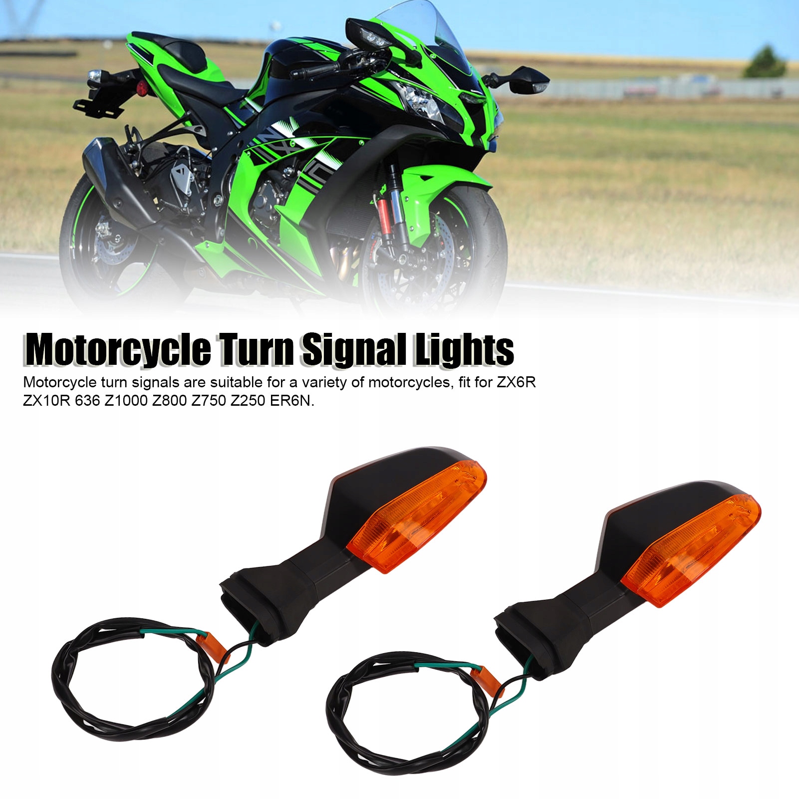 Para motocyklowe przednie tylne kierunkowskazy