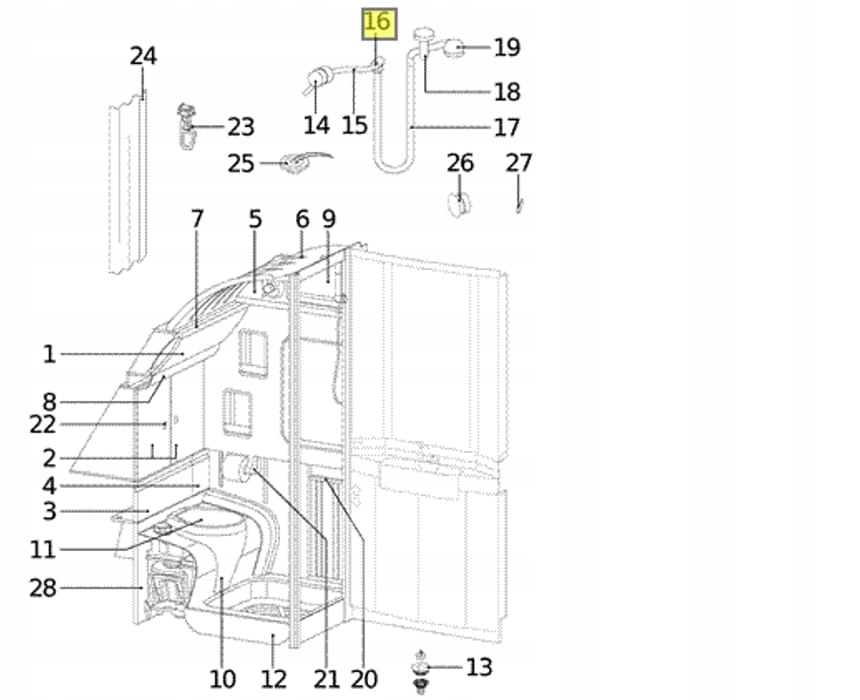 Hobby, przejście węża 1/2", 1/2" 2011+ Marka Hobby