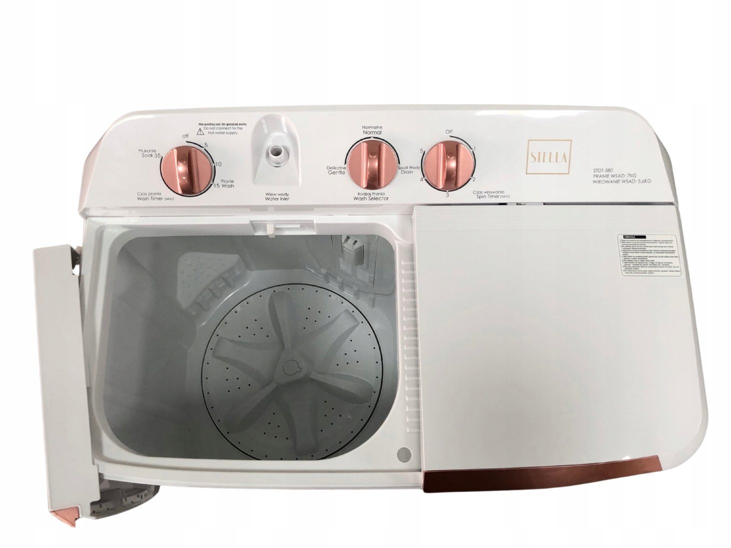 PRALKA WIRNIKOWA Z WIRÓWKĄ STELLA STDT-380 7/5,6kg 1400obr/min Marka Stella