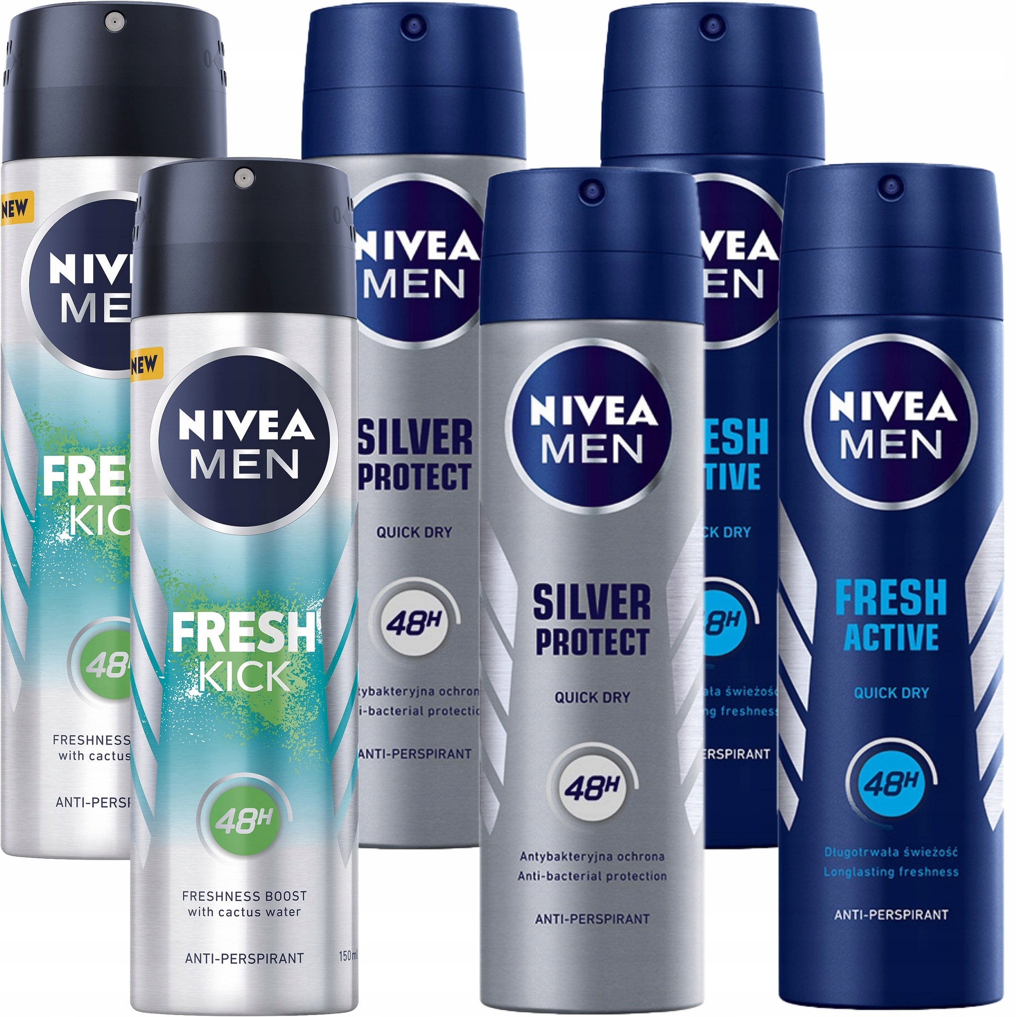 2x Nivea Men Pánský antiperspirant 6*150 Ml