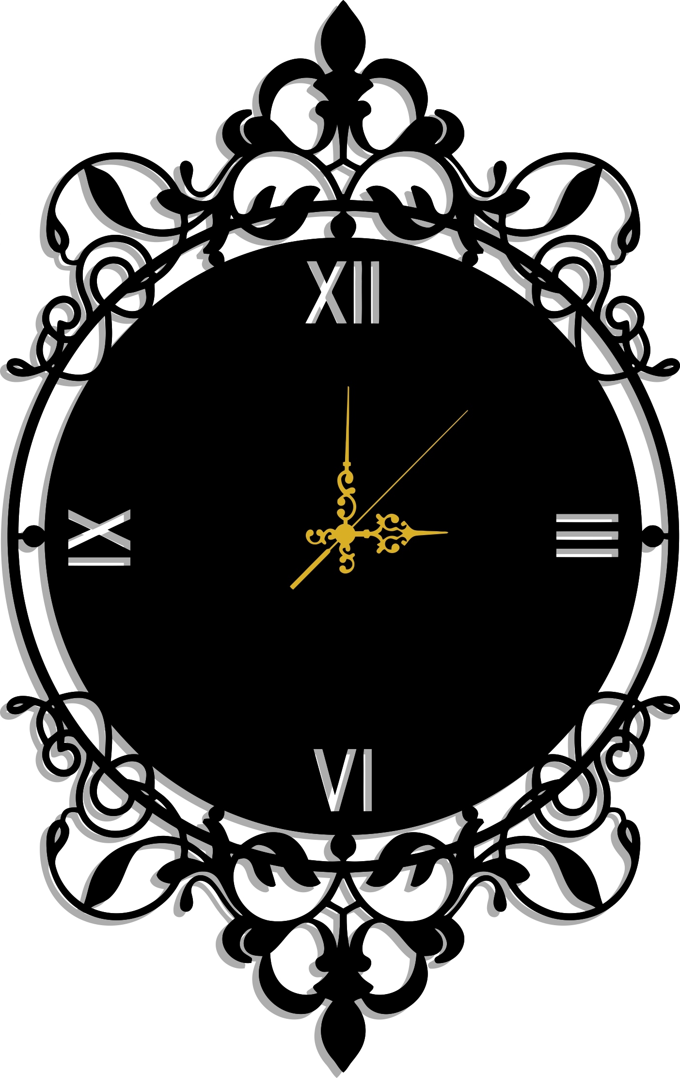 Nástěnné Hodiny Retro 60 CM XL! 17 Barev!