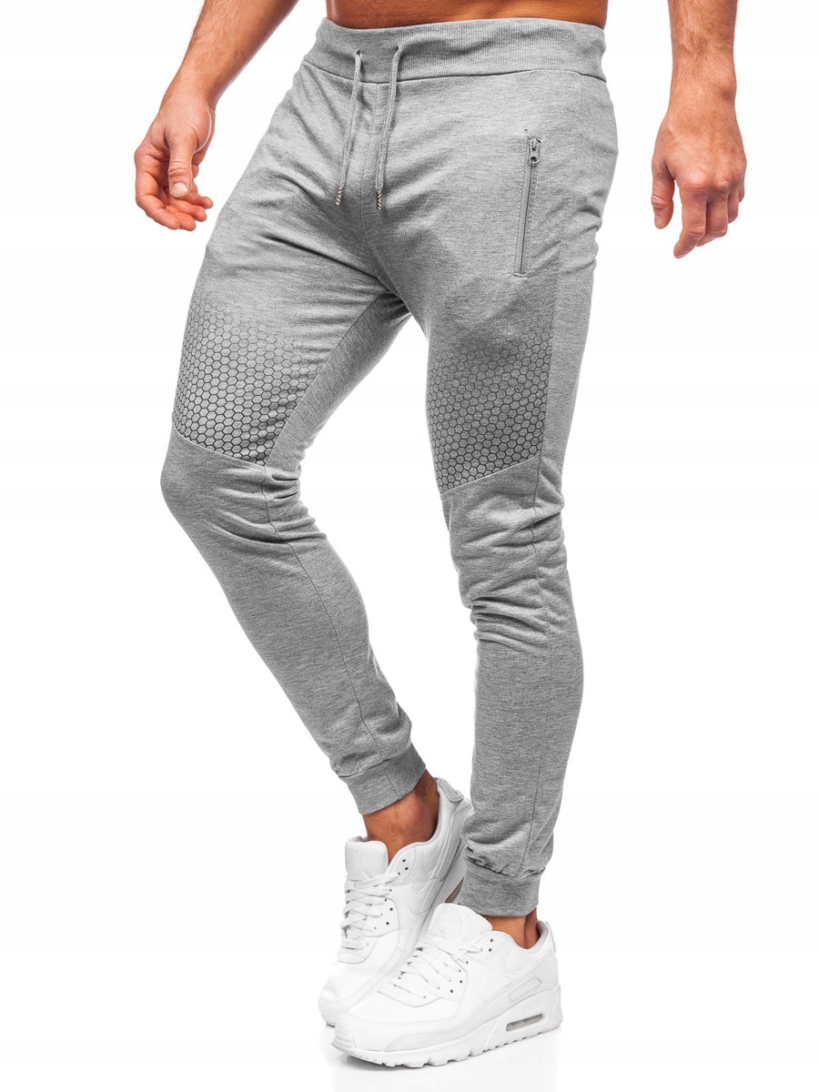 

Spodnie Męskie Dresowe Szare HW2351 DENLEY_2XL