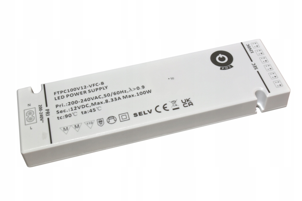 Napájecí zdroj s konstantním napětím Led, Pos, 24V/4.17A/100W FTPC100V24-VFC-B