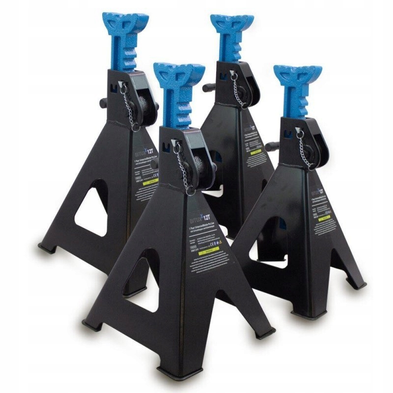 PODPORY KOBYŁKI WARSZTATOWE SAMOCHODOWE Z BLOKADĄ REGULOWANE 4 SZTUKI 12T