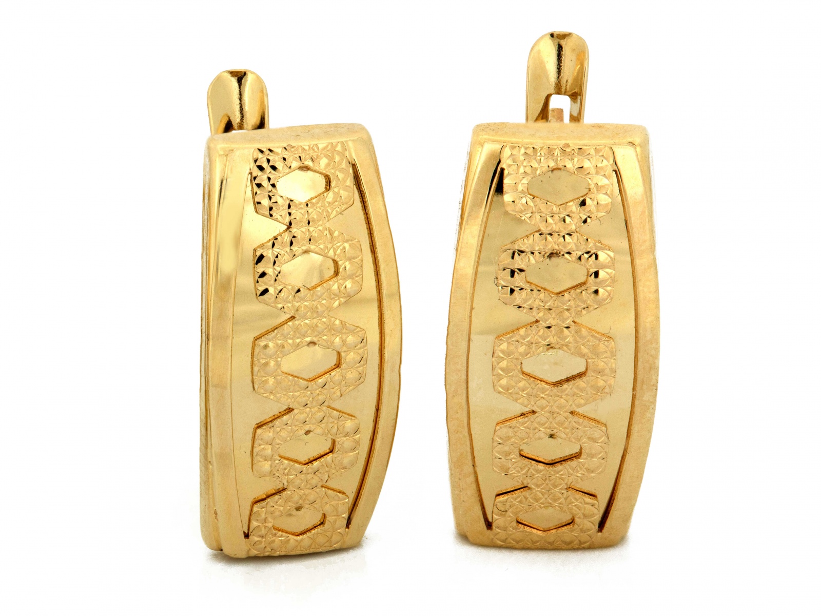 Zlaté náušnice 585, anglická klasika elegance jako dárek