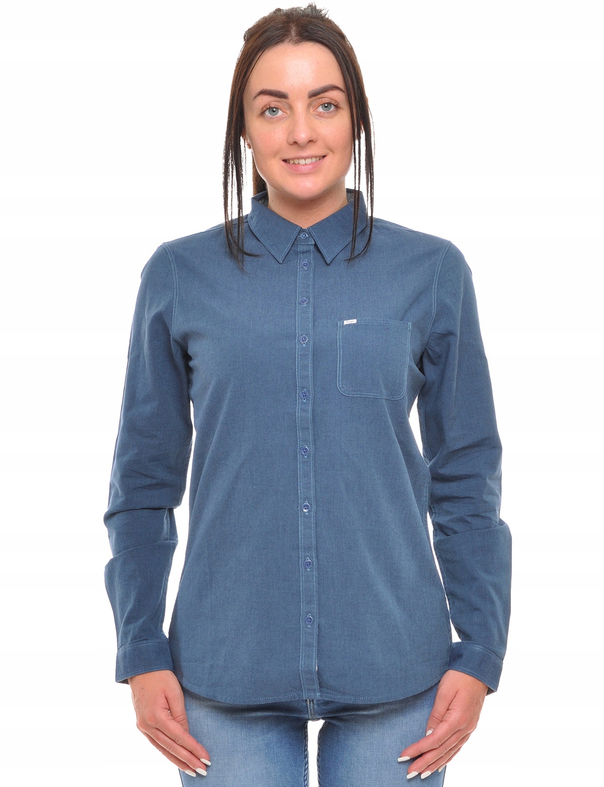 

Wrangler koszula navy Ls 1PKT Shirt _ S