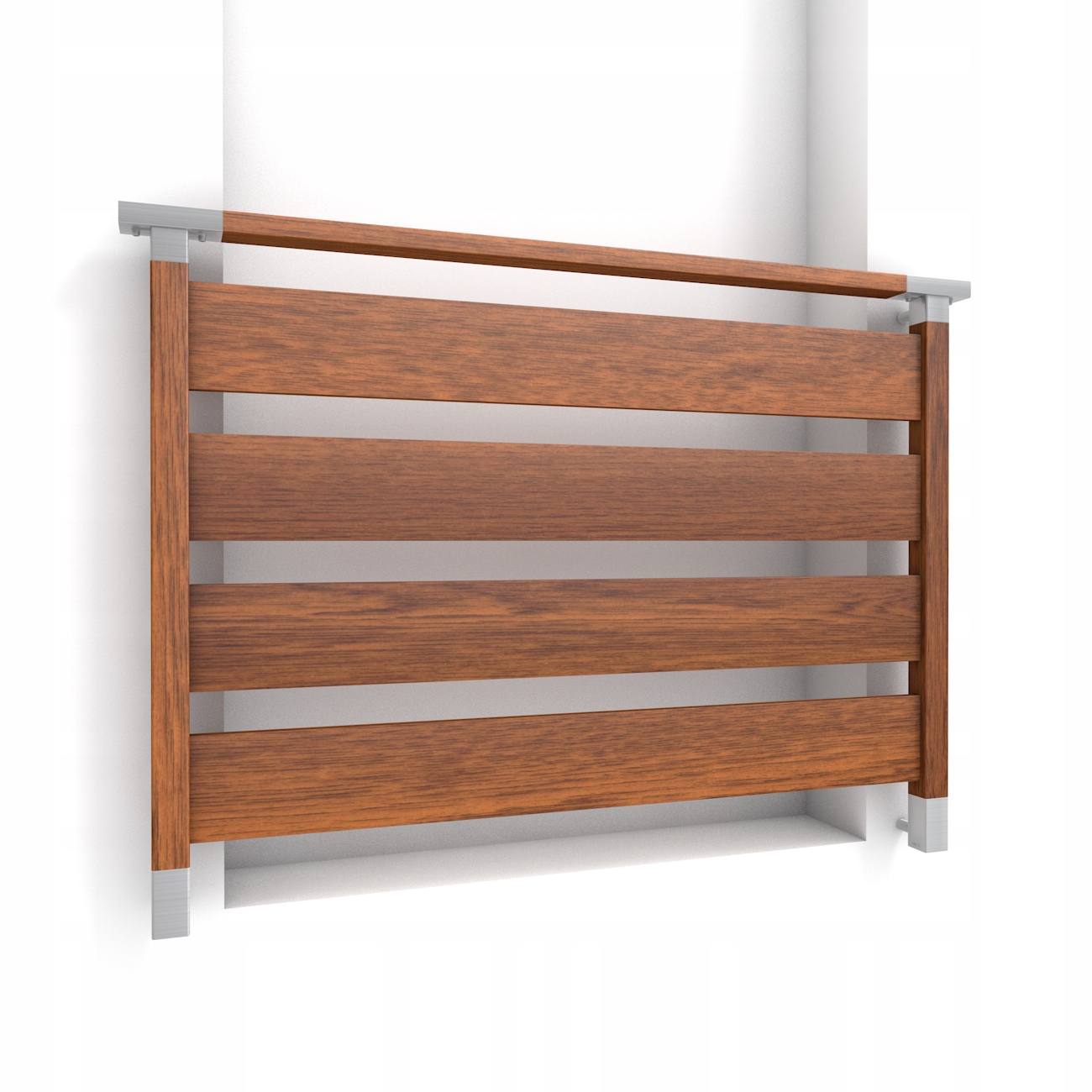 Simple Francúzsky balkón 100 cm Balustrada Drevo