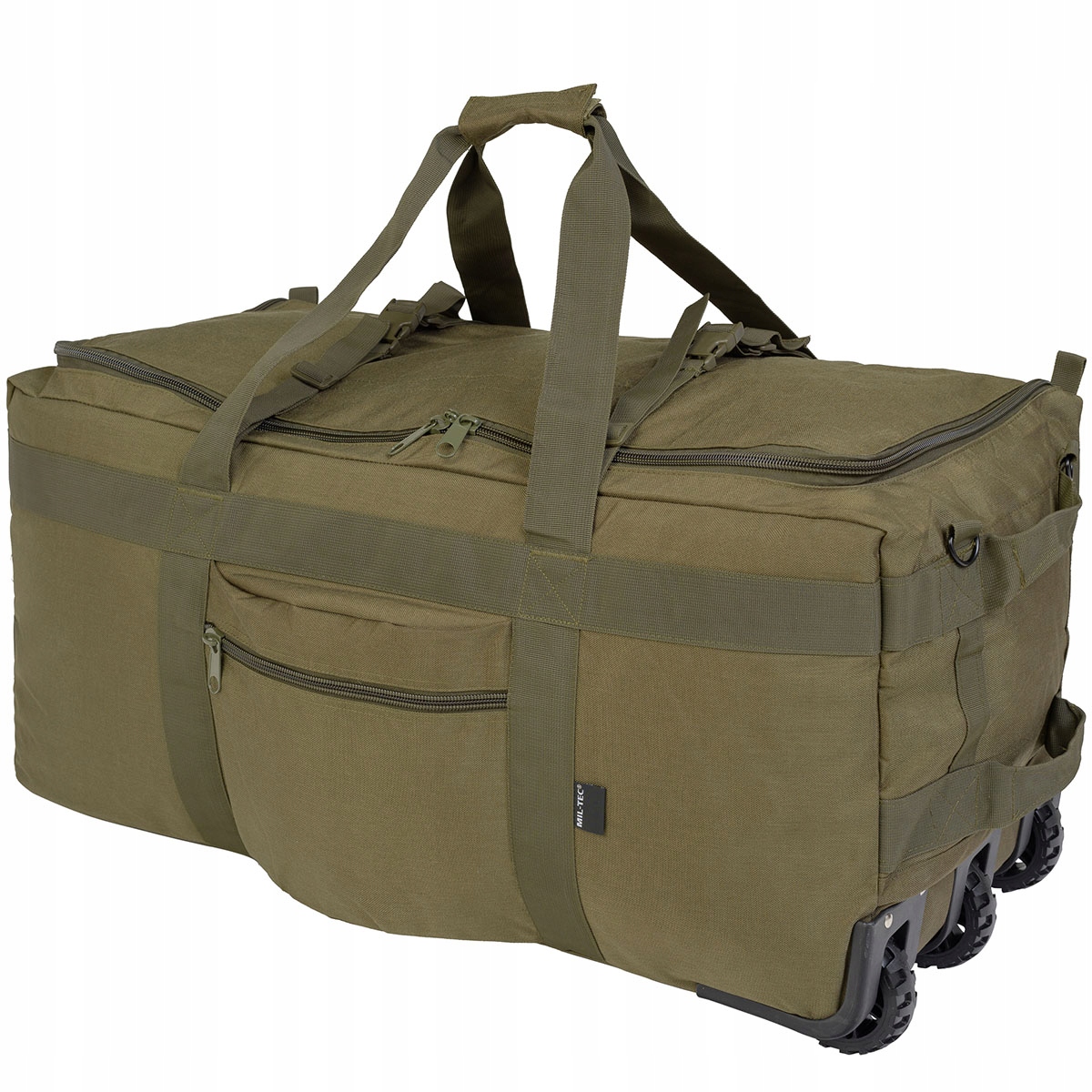 

Uniwersalna Militarna Torba na Kołach 110L Olive
