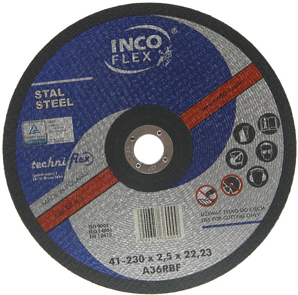

Tarcza Do Cięcia Stali Inco Flex 230x2,5