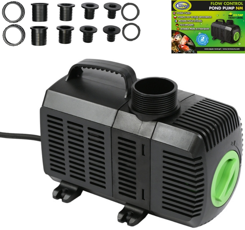 Aqua Nova Čerpadlo s reguláciou prietoku do jazierka fontány 63W NM-10000 L/h