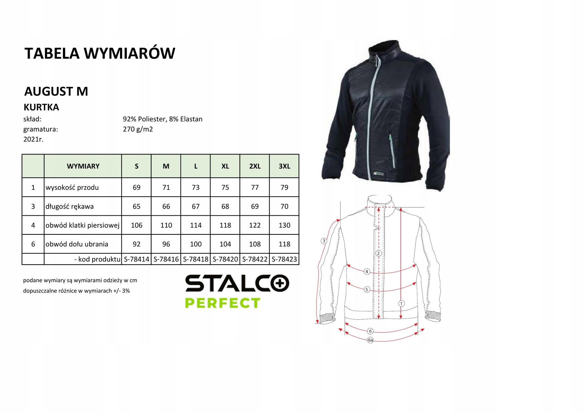 Bluza Softshell Męska Stalco Perfect r. S Kolor czarny