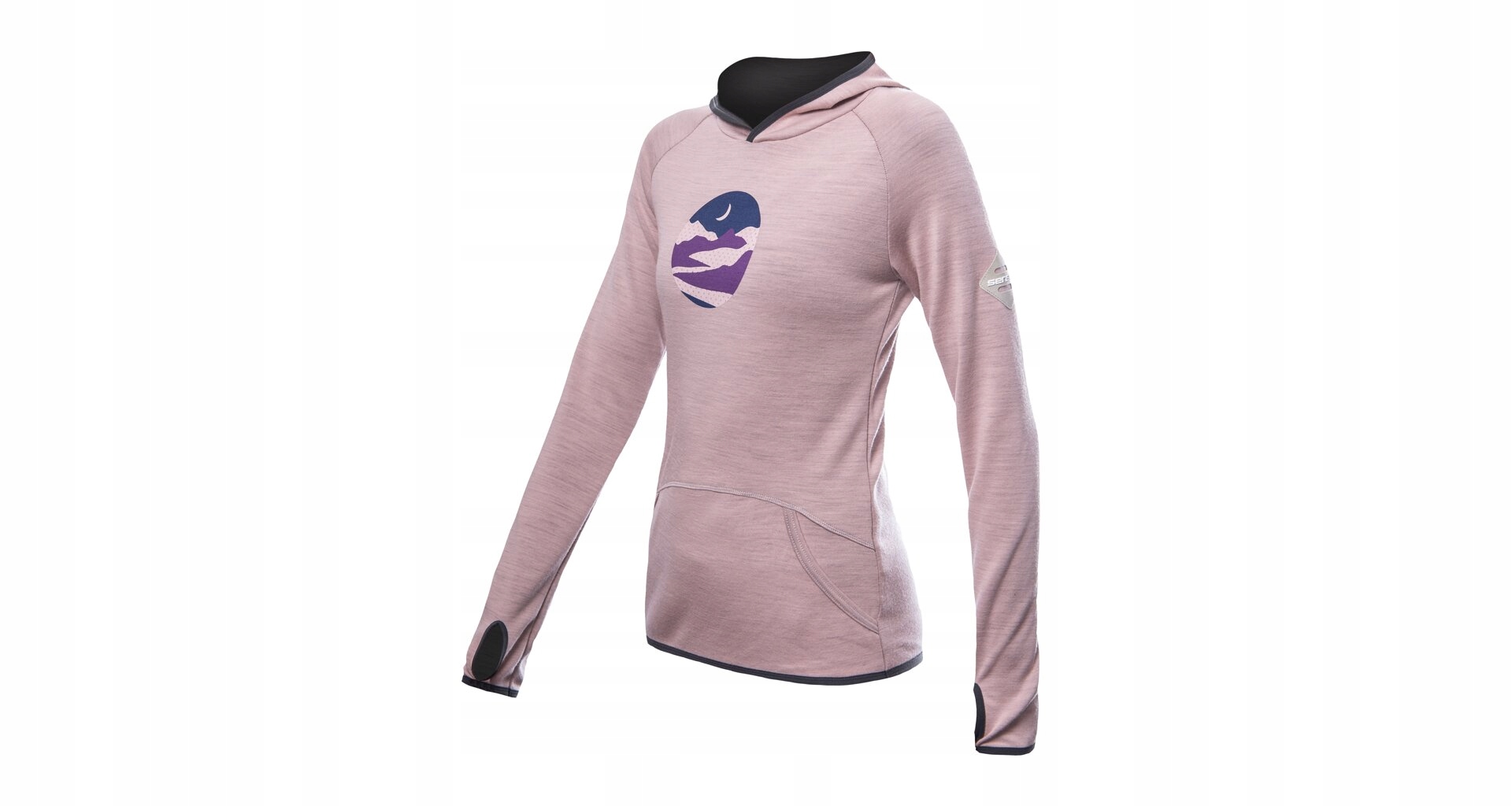 Sensor Merino Upper Triglav Dámská Mikina Klokanka Dusty Pink Velikost Xl