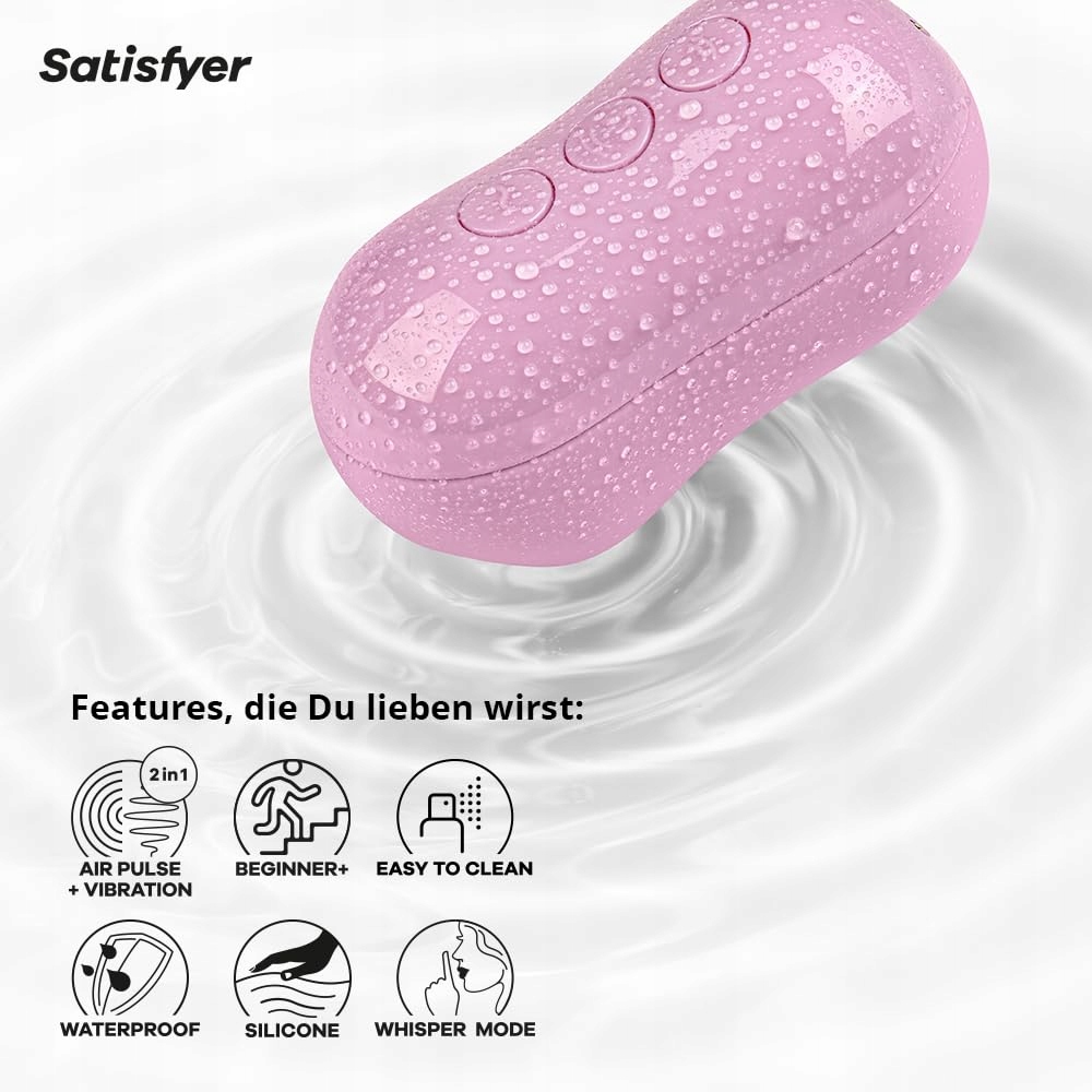SATISFYER Cotton Candy Wibrator Powietrzny i Klitoralny 11 Trybów Drgań — miniatura 4