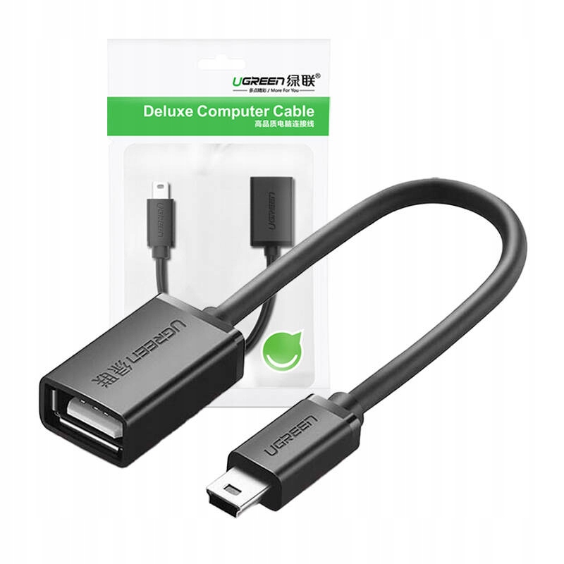 Adapter Ugreen US249 Usb- A Otg- mini Usb (czarny) Ugreen