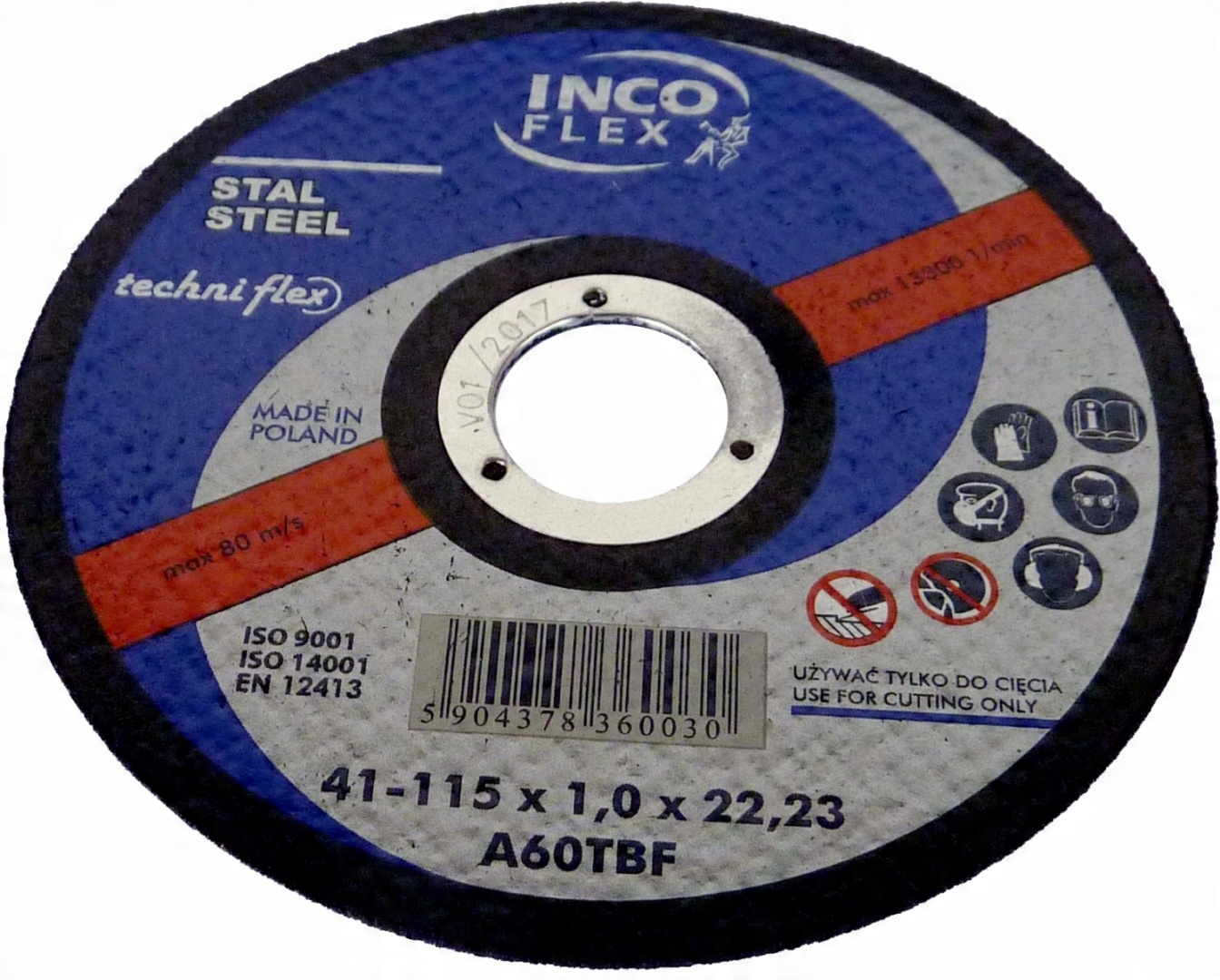 

Tarcza płaska do metalu 125x1,0 Inco