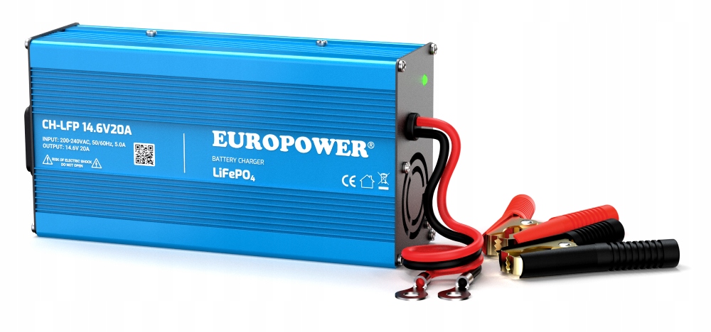 Ładowarka Prostownik Akumulatorów LiFePO4 Lfp Lit Lithium 12V 20A Europower