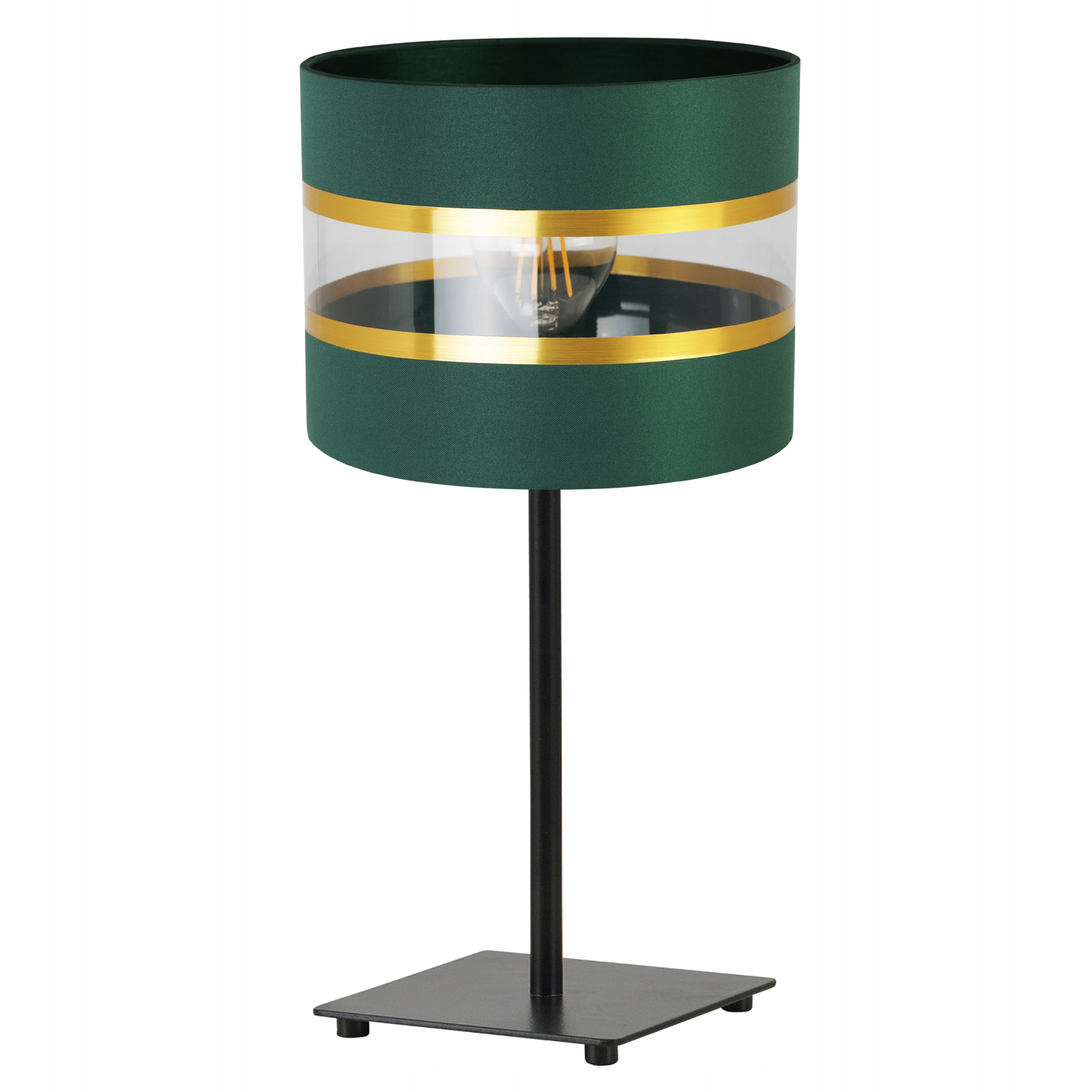 Stolní Lampa noční Stínidlo Elegantní Zlatá 20 CM