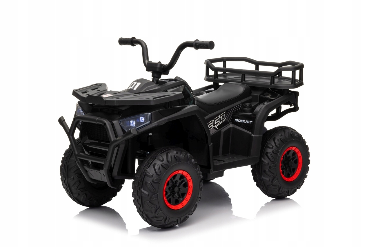 Quad elektryczny dla dzieci 4x4 pilot dla rodzica Atv Robust 01 Czarny