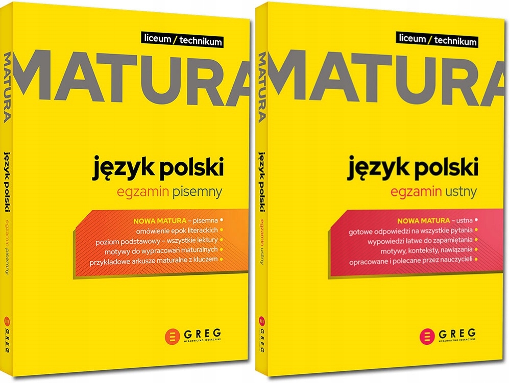 

Matura język polski egzamin ustny+pisemny Greg