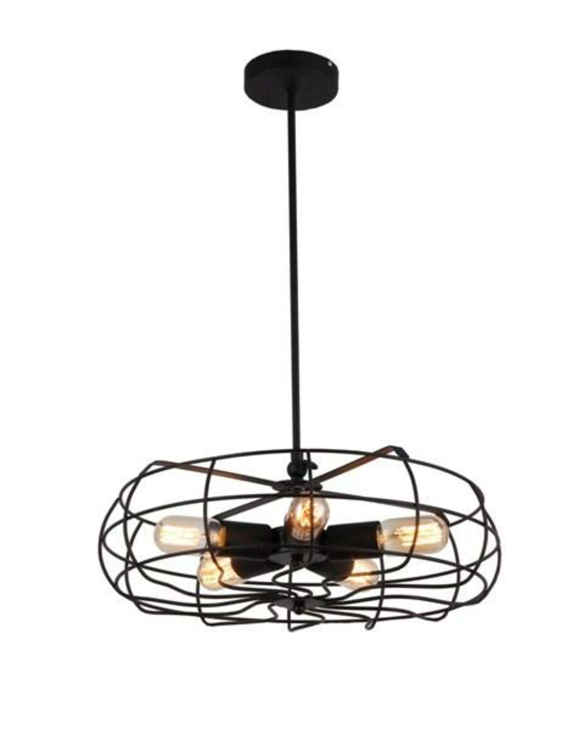 Závesné svítidlo AZzardo Prívesný ventilátor AZ2532 E27 5x60W IP20 47cm čierny