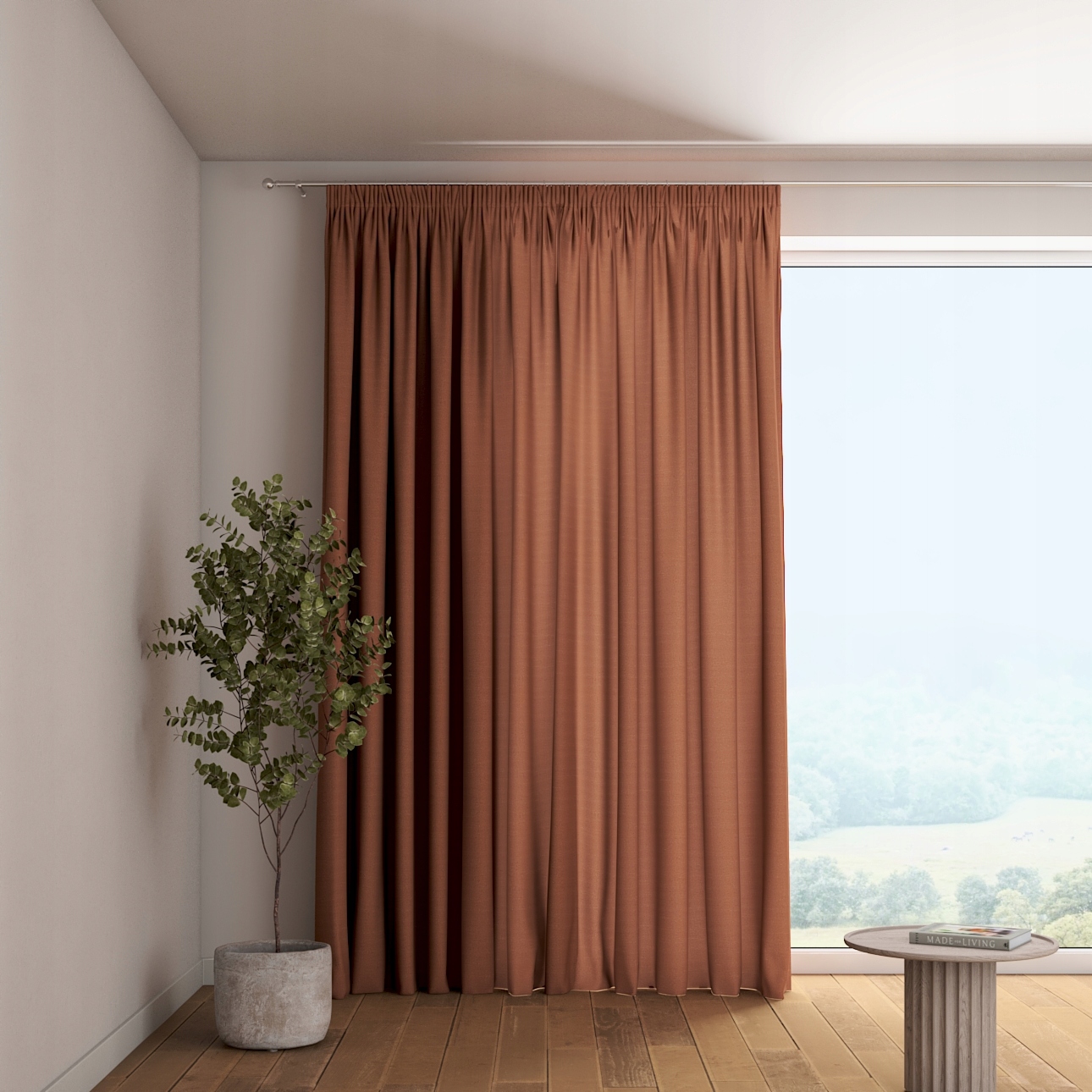 Dekoria Záclona na zvlnenej páske 1 ks 130x260 cm béžová