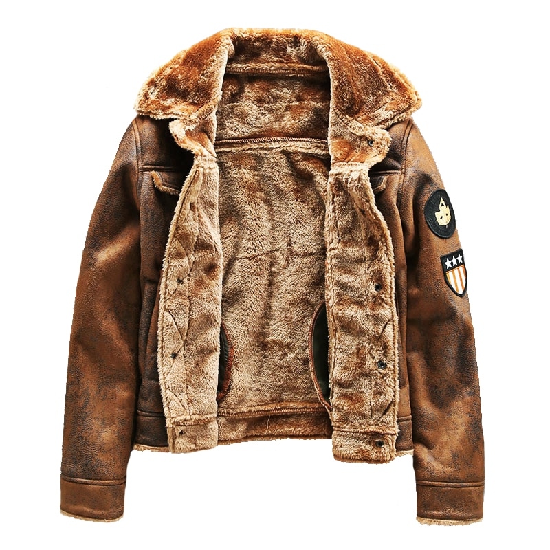 KURTKA SKÓRZANA BOMBERKA ELEGANCKA CZARNA MĘSKA Rozmiar XL