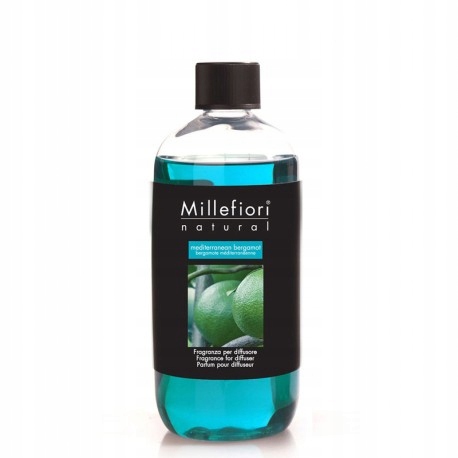 Millefiori Milano Mediterranean Bergamot doplňovač tyčinek 500 ml