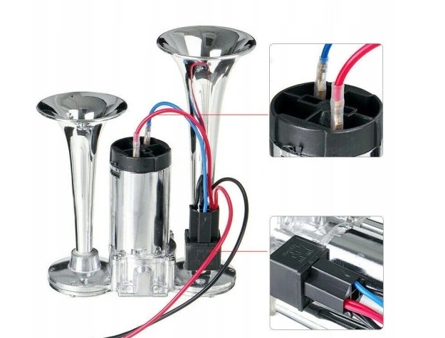 Samochód 600 db klakson pneumatyczny Bull Horn 12V Producent części Inny