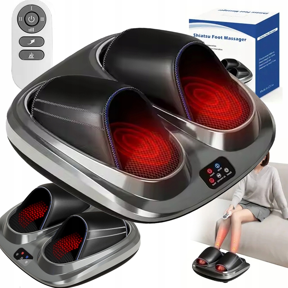 Masażer Do Stóp Elektryczny Masażer Do Nóg Shiatsu Na Krążenie Podgrzewany