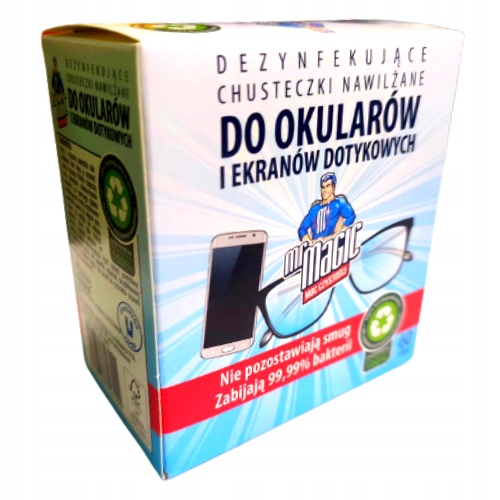 

Mr Magic Chusteczki nawilżane do okularów 60szt