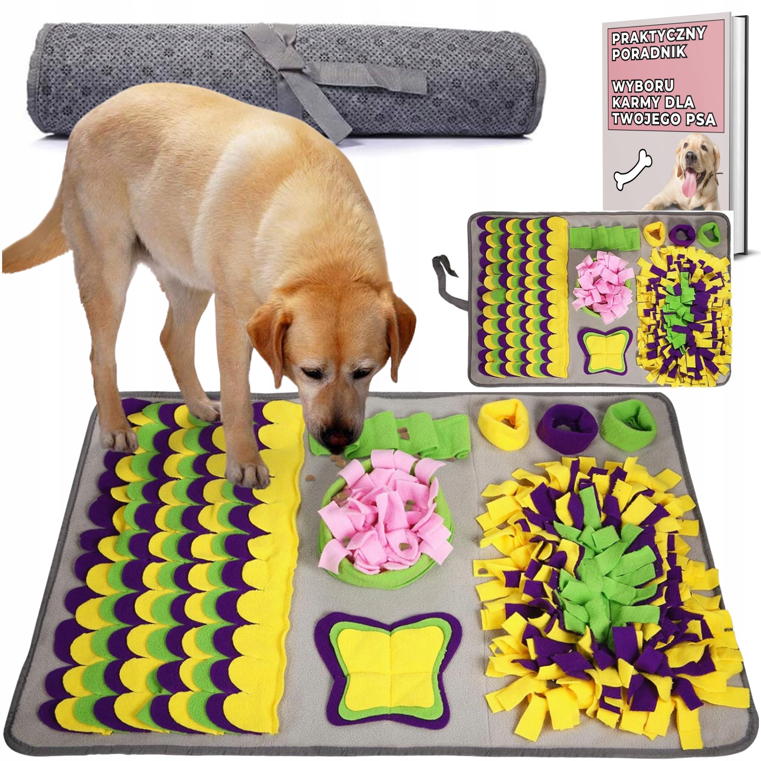 Levně Pro Psa Koberec Na Hraní Pro Psa Čichová Podložka 70 x 50 cm Skládací|+ Dárek