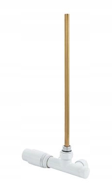 Jednootvorový Termostatický Ventil Spojený S Radiátorem Žebříku, Bílý