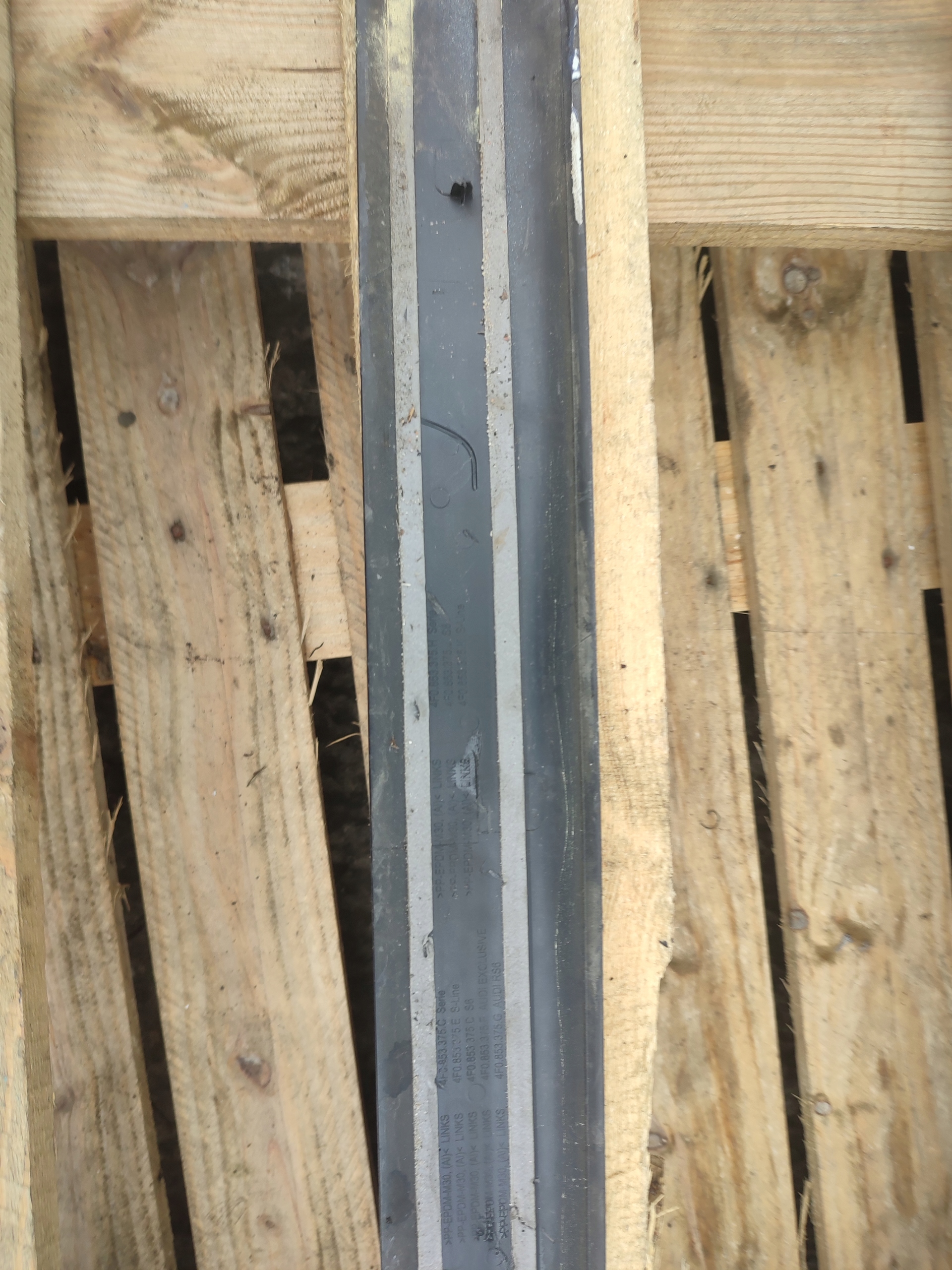 AUDI A6 C6 moulding threshold left rear part S-LINE 4F0853375E