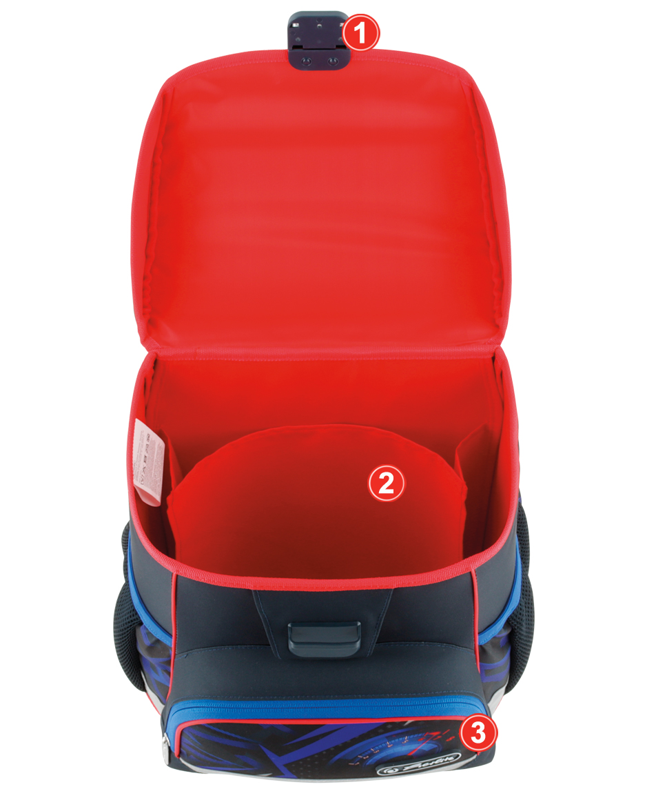 TORNISTER SZKOLNY HERLITZ LOOP PLUS WYŚCIGÓWKA ZESTAW DLA CHŁOPCA 8-9 LAT Liczba kieszeni 3