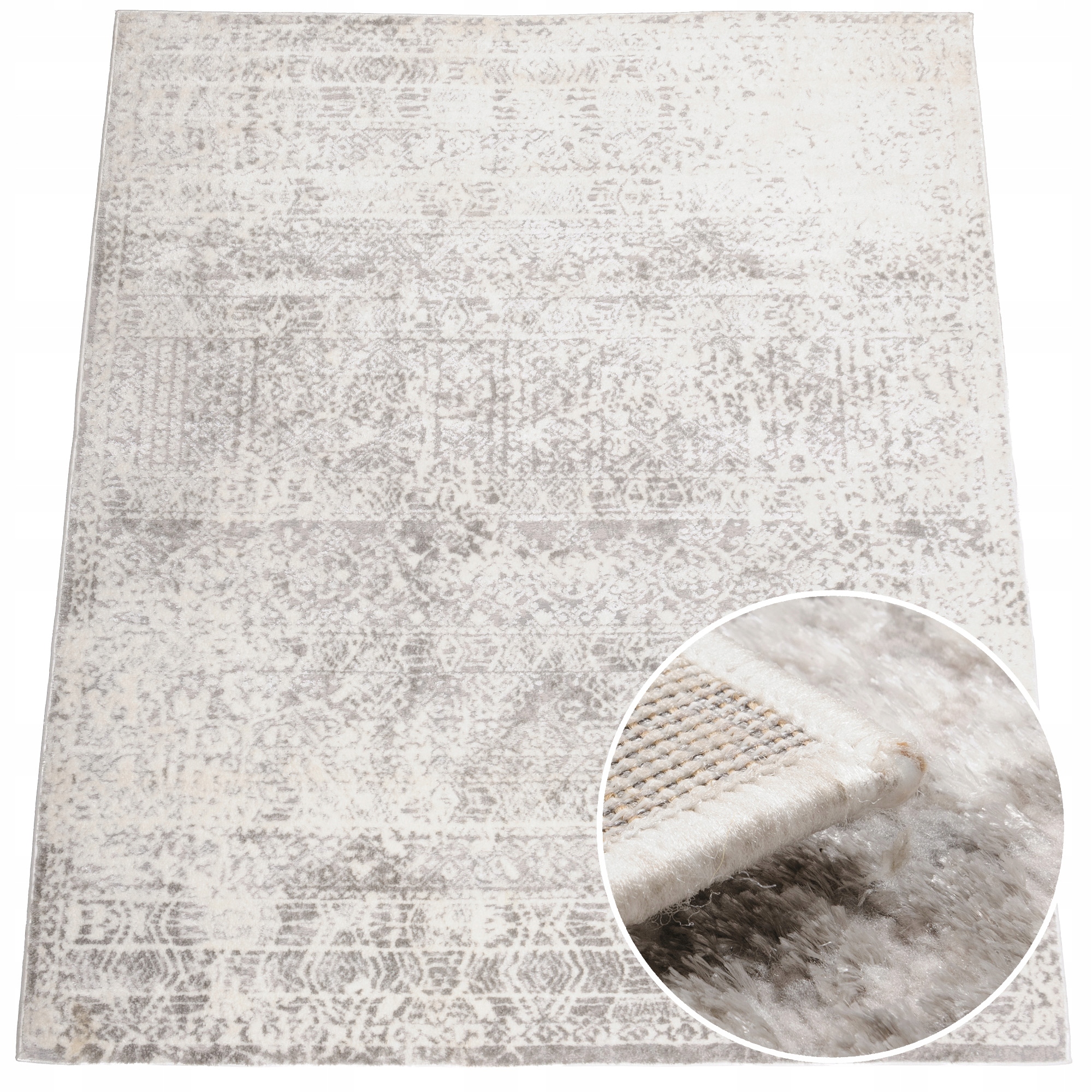 

Dywan Modny Boho Połysk 67x120 Aztecki Szary Beż