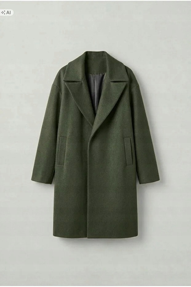 Klasický Pánský Kabát Z Měkké Tkaniny Ve Stylu Minimal S 5IA