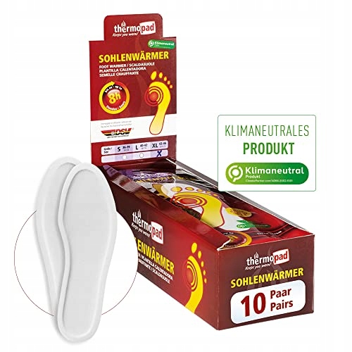 Thermopad Foot Warmer czas grzania 8 h 10 par rozmiar 42-43 XL