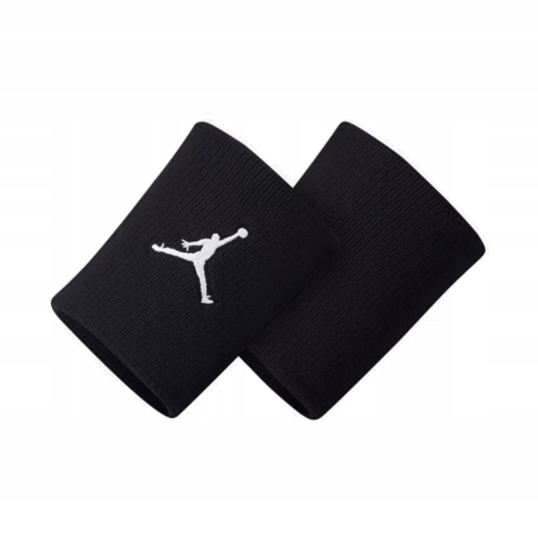 FROTKA RĘKĘ NADGARSTEK SPORTOWA OPASKA NIKE JORDAN JUMPMAN 2 SZTUKI CZARNE