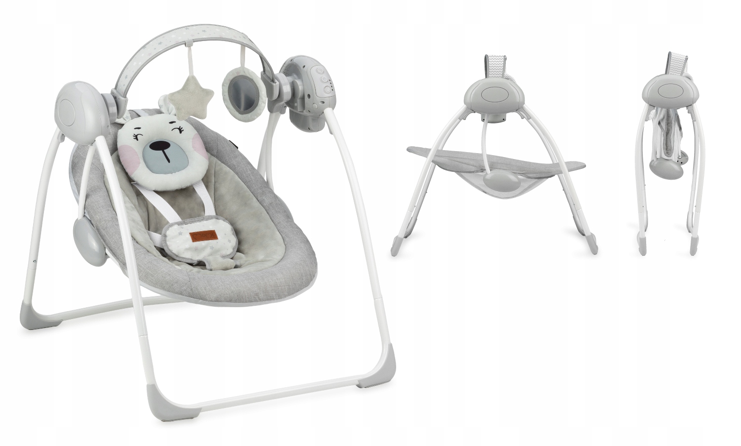 LEŻACZEK BUJACZEK ELEKTRYCZNY HUŚTAWKA - MoMi LISS RÓŻOWY - ZABAWKI MELODIE Kod producenta BULE00014