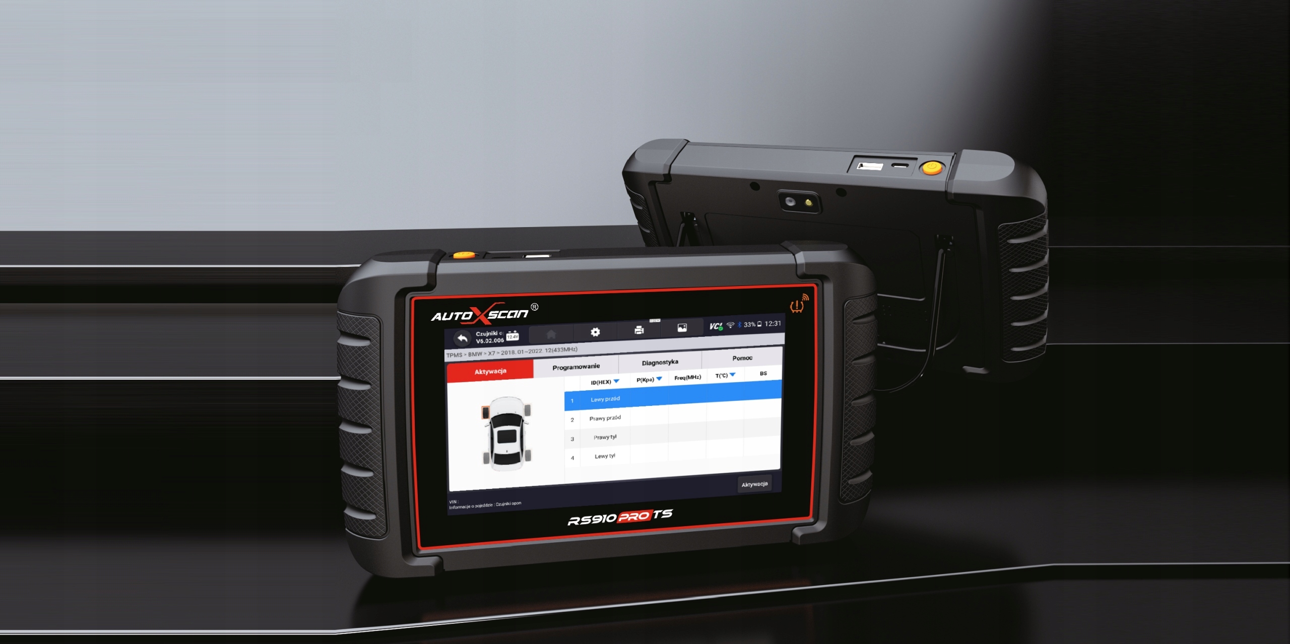 TESTER AUTOXSCAN +PROGRAMATOR TPMS RS910 Pro TS PL Kod producenta 330782