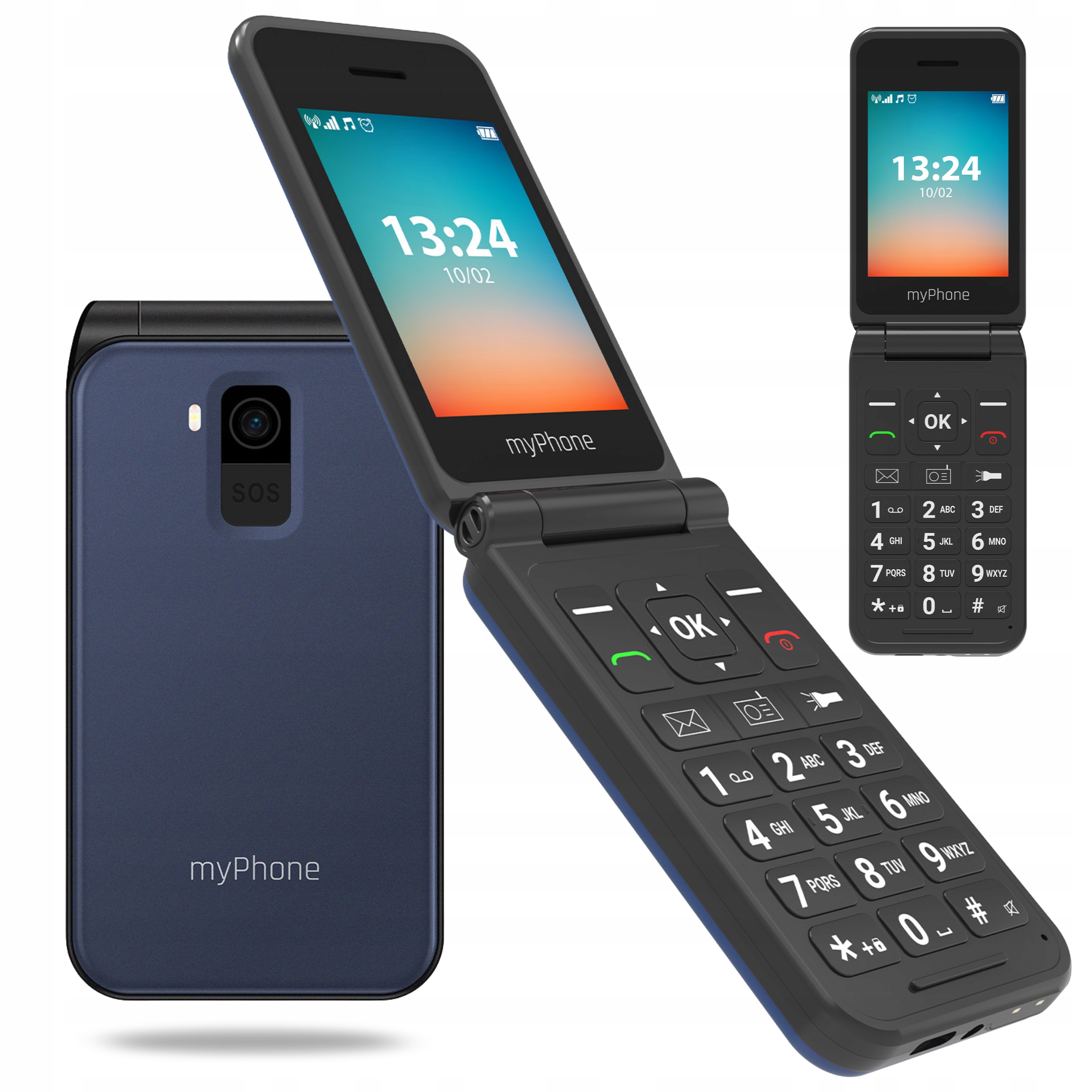 Mobilní Telefon Myphone Flip Lte Pro Seniory, Sos Tlačítko, Volte, 1000 Mah