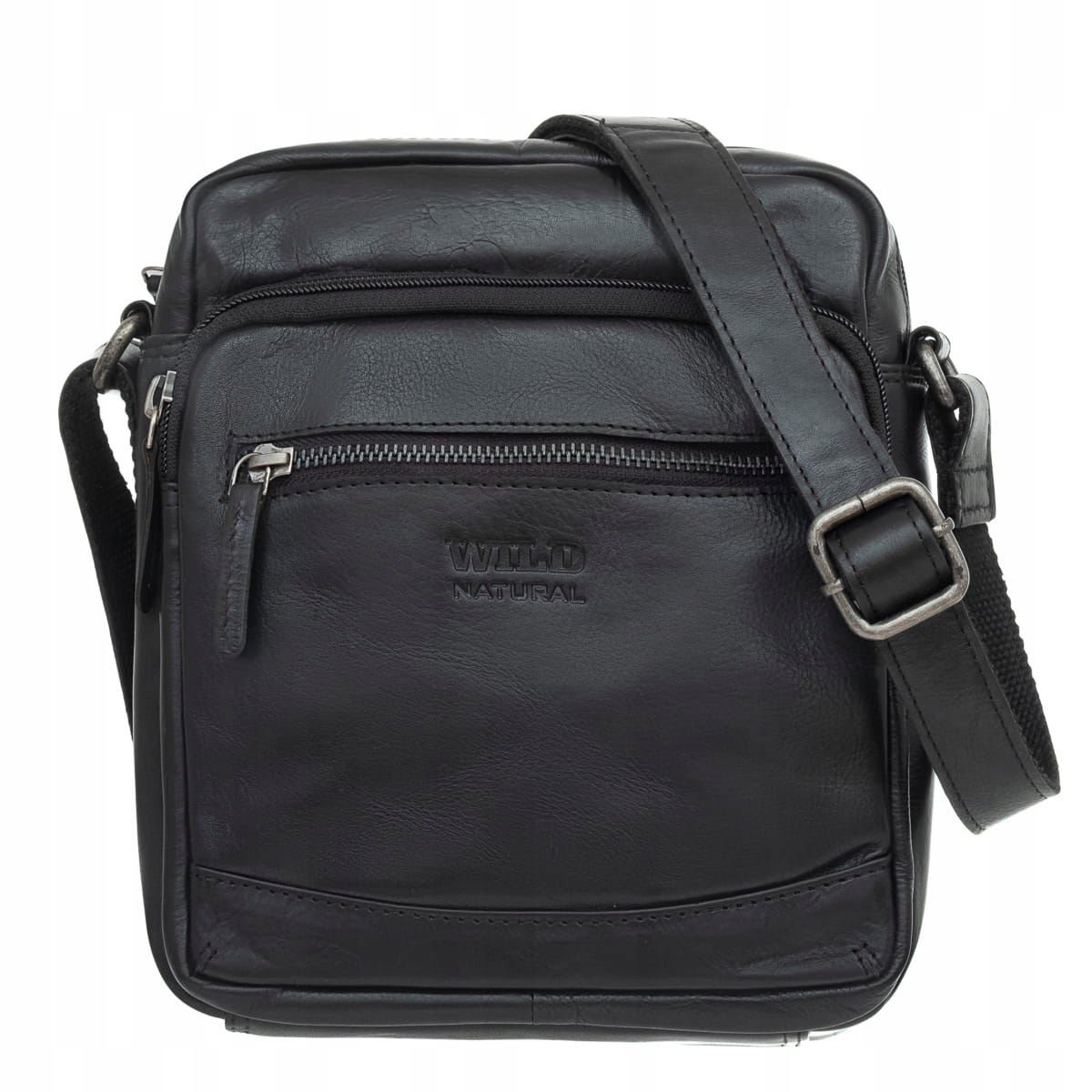 Pánská kožená taška Wild Natural černá