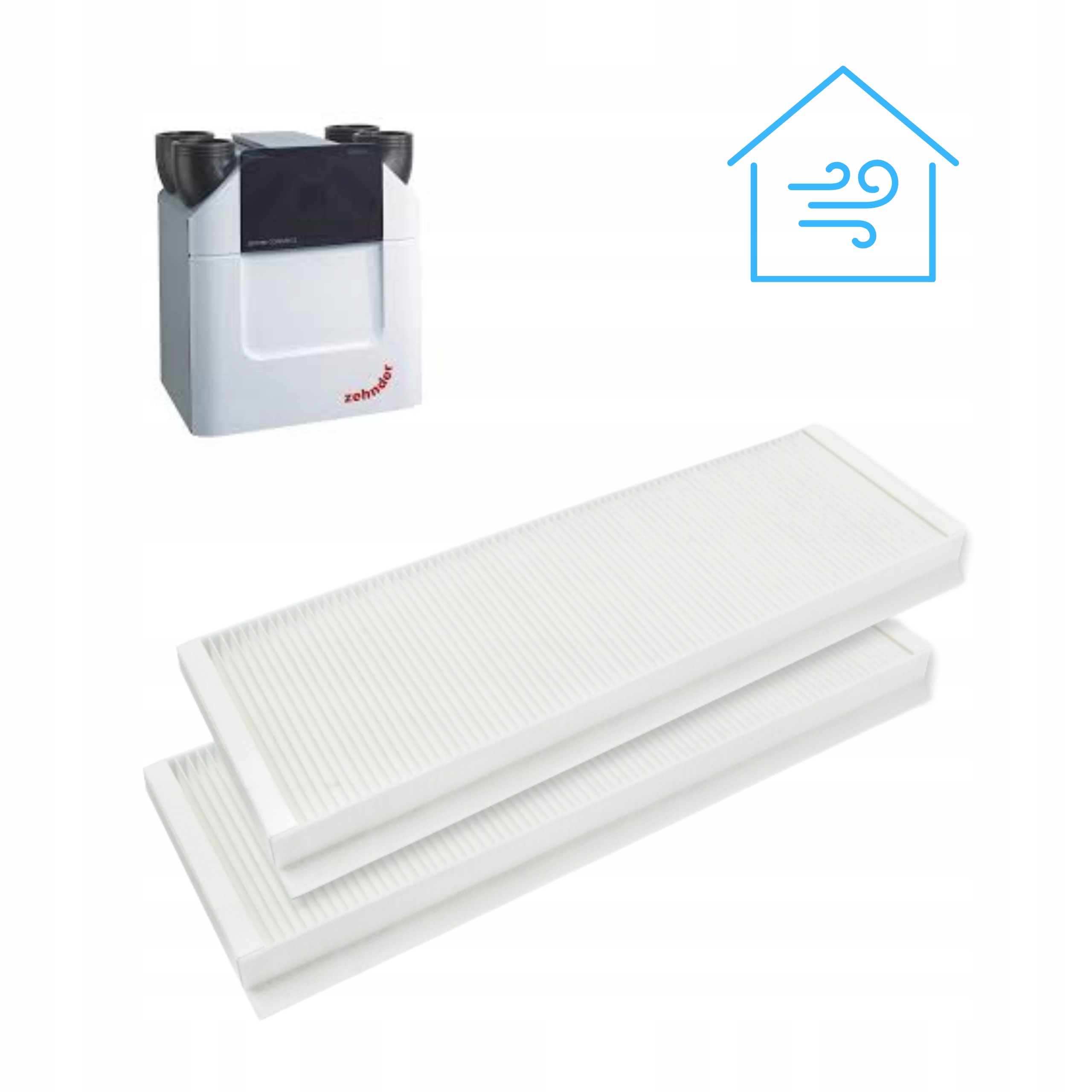 Filtr vzduchu 2x G4 pro rekuperátor Zehnder Q 350 450 600 Aeris Next
