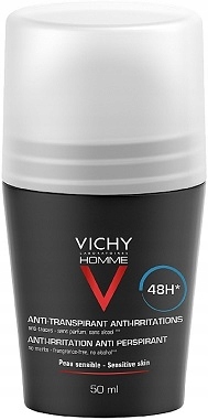 Vichy Homme Dezodorant Kulka skóra wrażliwa 48H