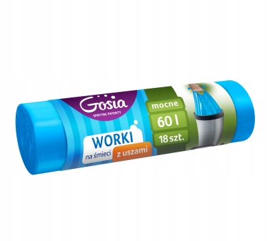 

Gosia Worki na śmieci Lhpe z uszami 60l 18szt 6313
