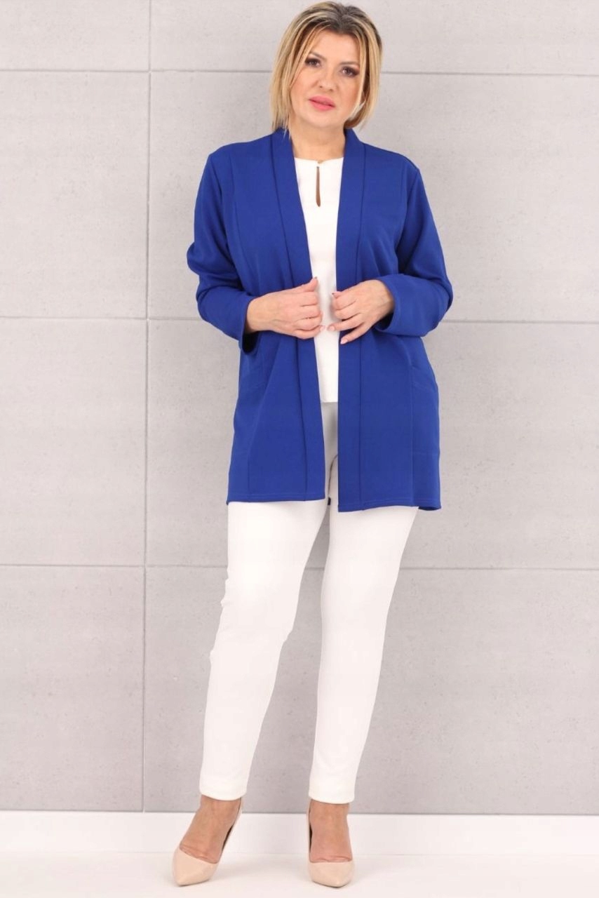 GŁADKA NARZUTKA ELEGANCKA LUŹNA POLSKI PRODUCENT DUŻE ROZMIARY Rozmiar XXL