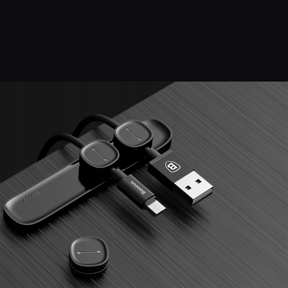 BASEUS MAGNETYCZNY ORGANIZER MASKOWNICA UCHWYT KLIPS DO KABLI PRZEWODÓW Model Peas