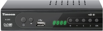 TIMOOM dekoder TUNER CYFROWY DVB-T2 CZARNY